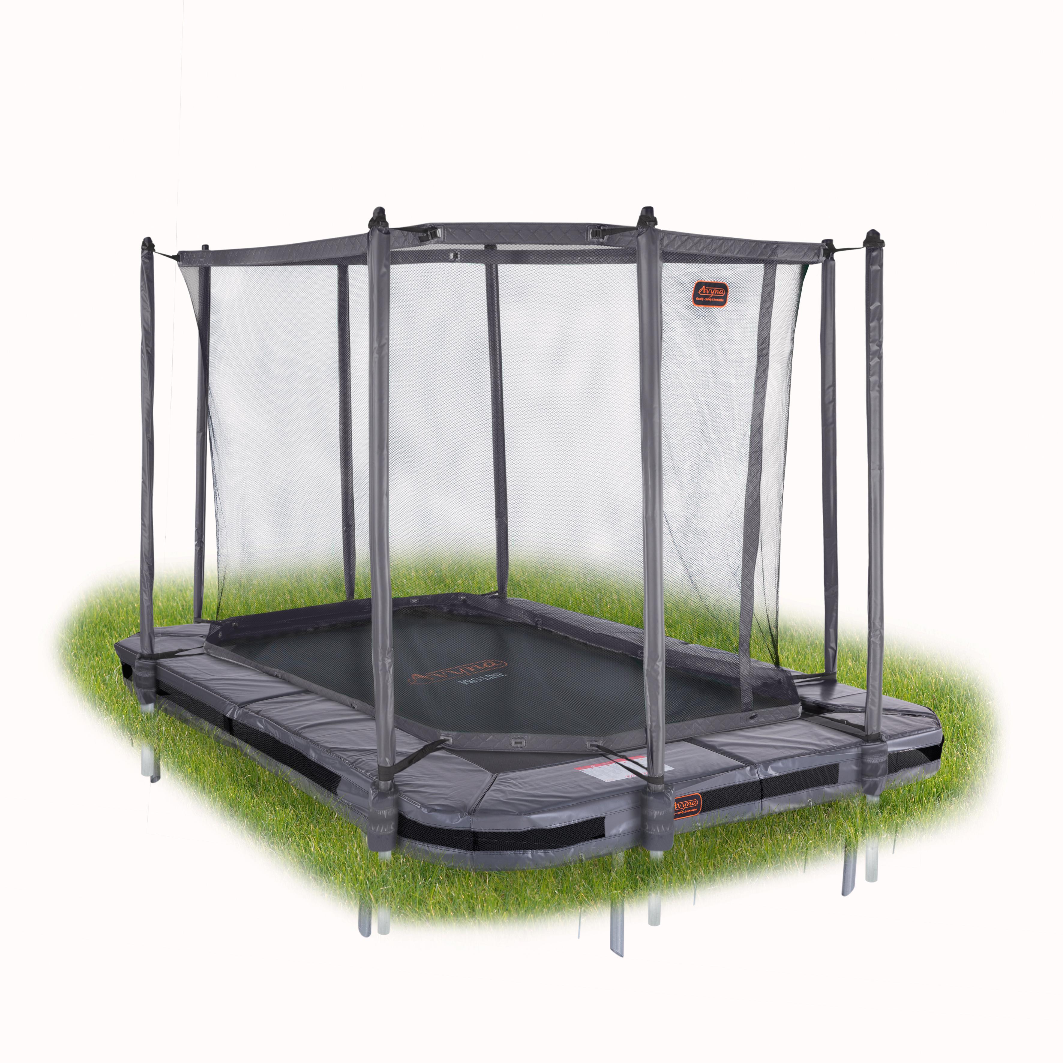 Sada draaipunt Conciërge Rechthoekige inbouw trampolines met veiligheidsnet | Page 2 | Trampolines  kopen bij trampolineverkoop